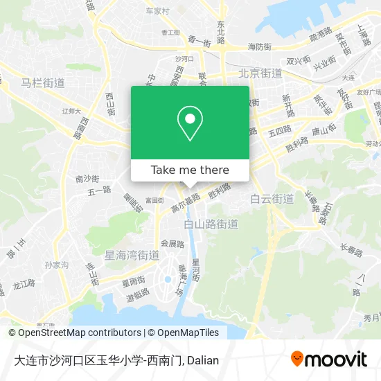 大连市沙河口区玉华小学-西南门 map