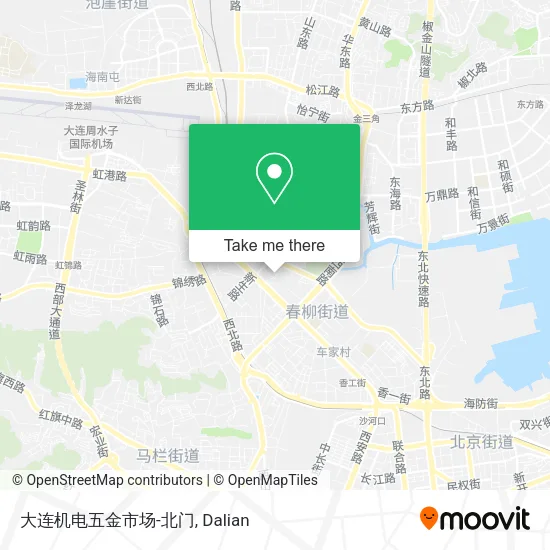 大连机电五金市场-北门 map