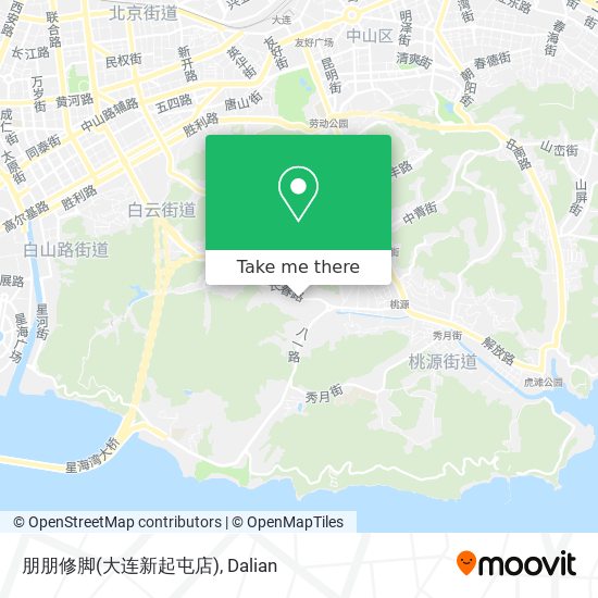 朋朋修脚(大连新起屯店) map