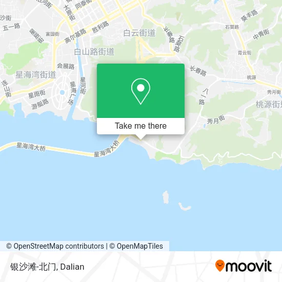 银沙滩-北门 map