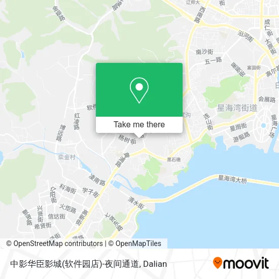 中影华臣影城(软件园店)-夜间通道 map