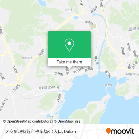大商新玛特超市停车场-出入口 map
