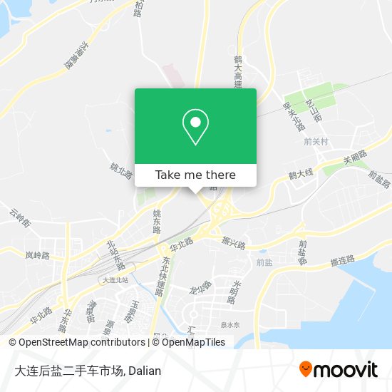 大连后盐二手车市场 map
