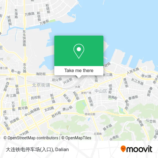 大连铁电停车场(入口) map