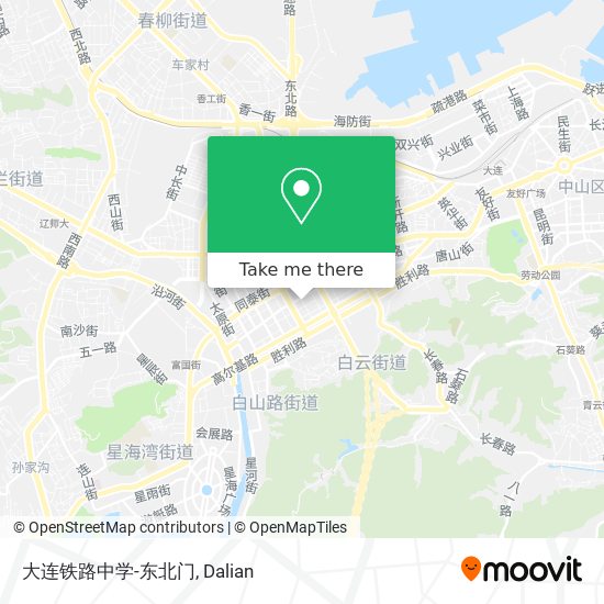大连铁路中学-东北门 map
