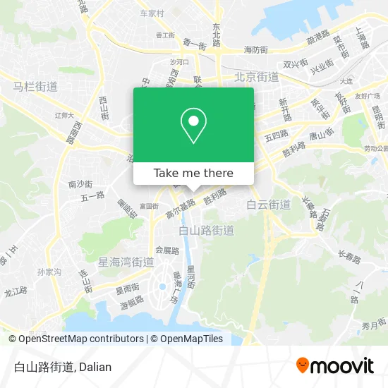 白山路街道 map