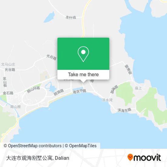大连市观海别墅公寓 map
