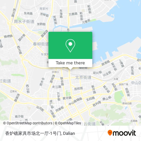 香炉礁家具市场北一厅-1号门 map