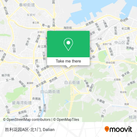 胜利花园A区-北1门 map