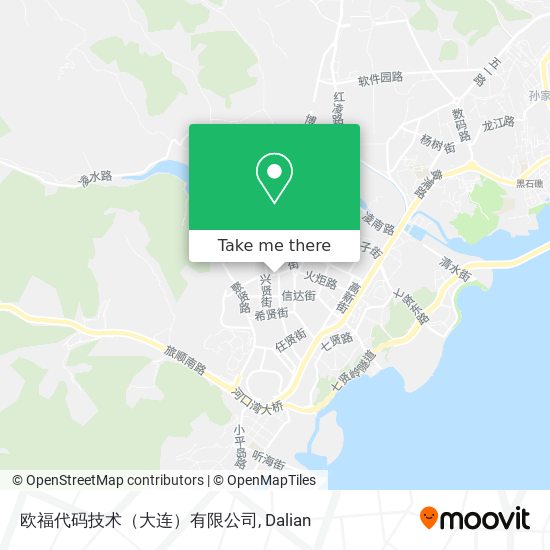 欧福代码技术（大连）有限公司 map