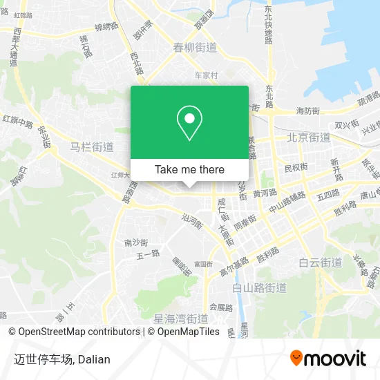 迈世停车场 map