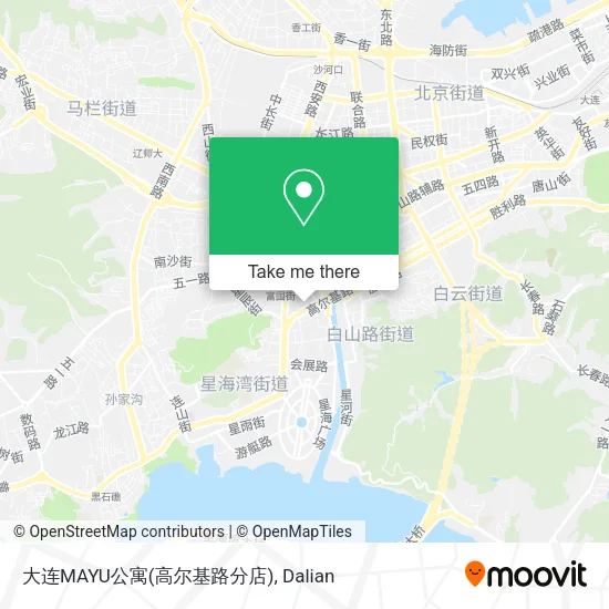 大连MAYU公寓(高尔基路分店) map