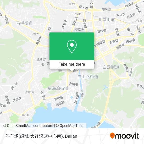 停车场(绿城·大连深蓝中心南) map