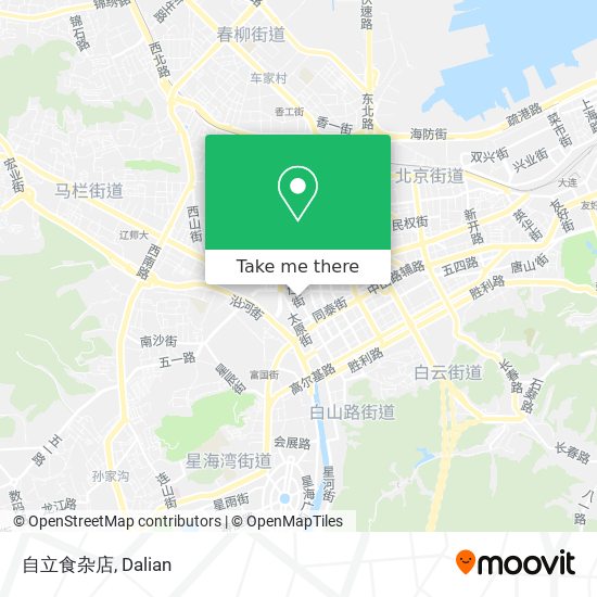 自立食杂店 map