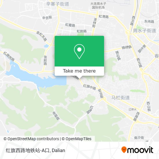 红旗西路地铁站-A口 map
