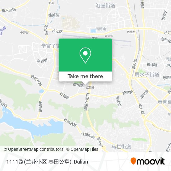 1111路(兰花小区-春田公寓) map