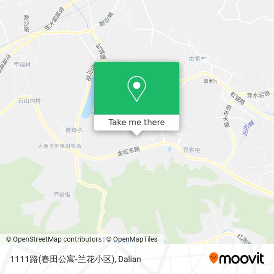 1111路(春田公寓-兰花小区) map