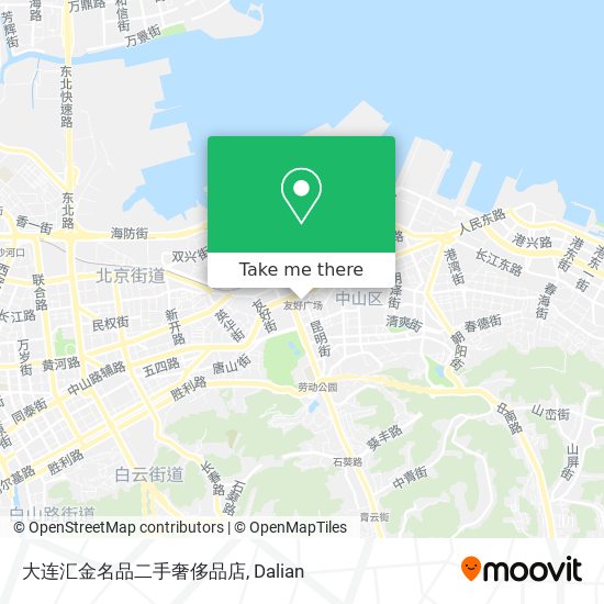 大连汇金名品二手奢侈品店 map