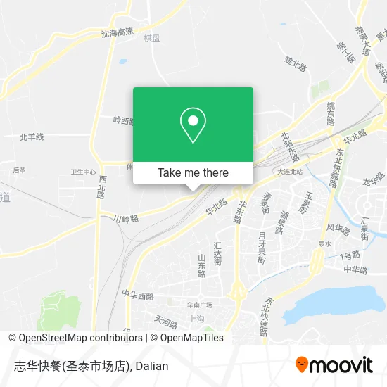 志华快餐(圣泰市场店) map