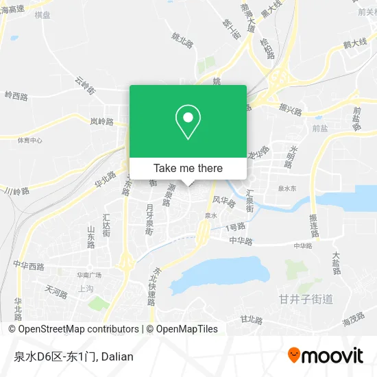 泉水D6区-东1门 map