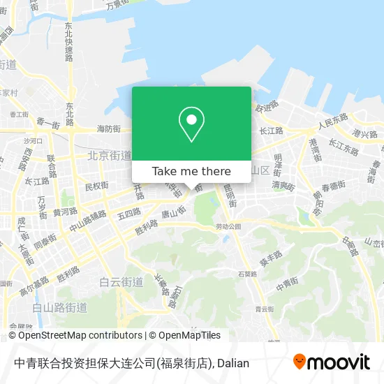 中青联合投资担保大连公司(福泉街店) map