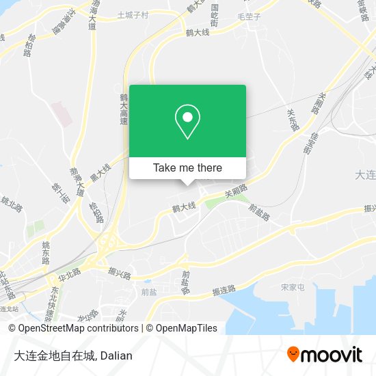 大连金地自在城 map