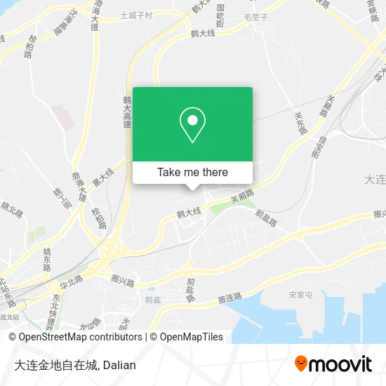 大连金地自在城 map