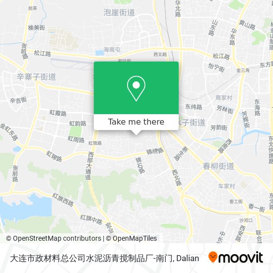 大连市政材料总公司水泥沥青搅制品厂-南门 map