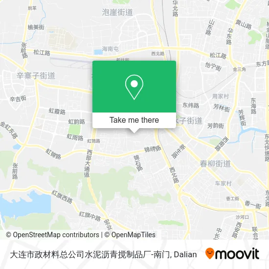 大连市政材料总公司水泥沥青搅制品厂-南门 map