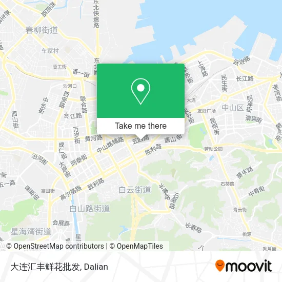 大连汇丰鲜花批发 map