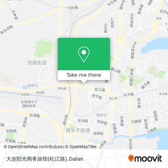 大连阳光商务旅馆(松江路) map