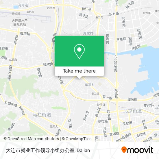 大连市就业工作领导小组办公室 map