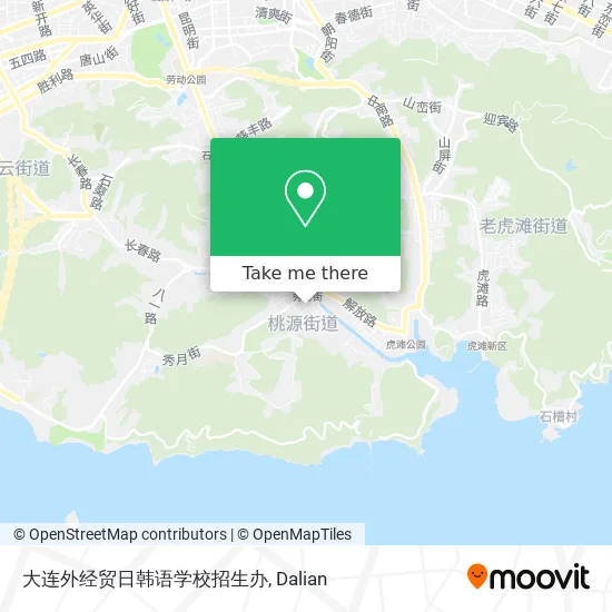 大连外经贸日韩语学校招生办 map