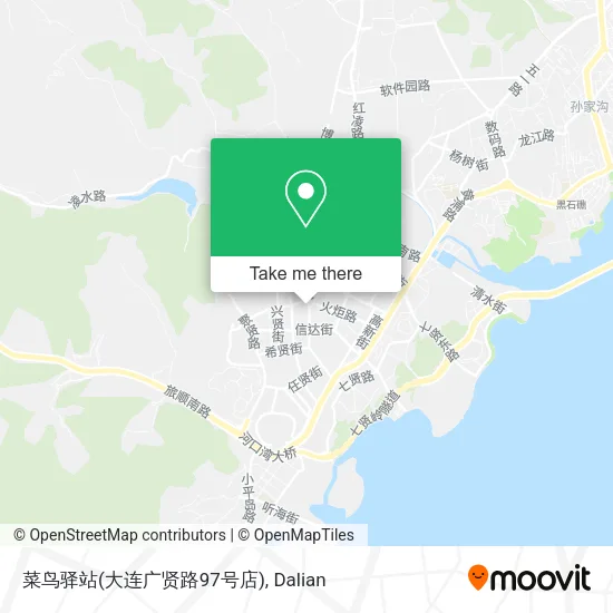 菜鸟驿站(大连广贤路97号店) map