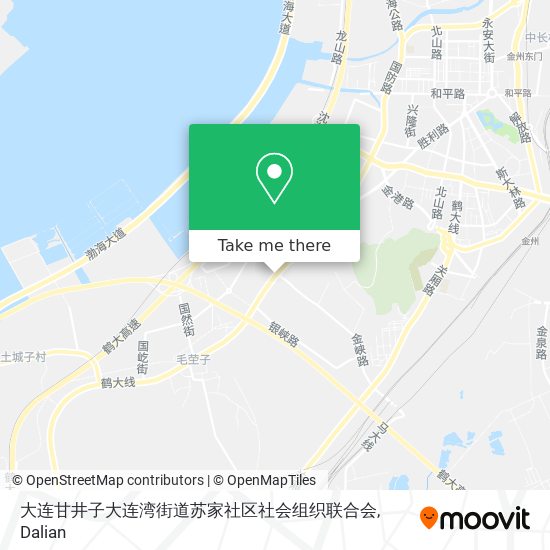 大连甘井子大连湾街道苏家社区社会组织联合会 map