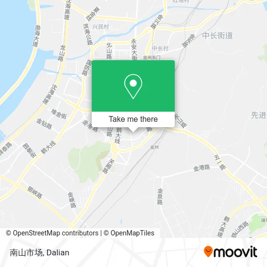南山市场 map