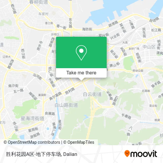 胜利花园A区-地下停车场 map