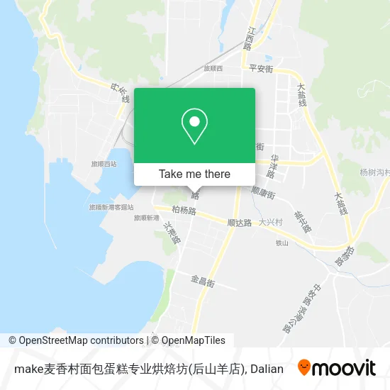 make麦香村面包蛋糕专业烘焙坊(后山羊店) map