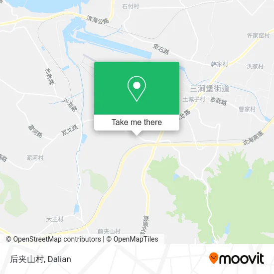 后夹山村 map