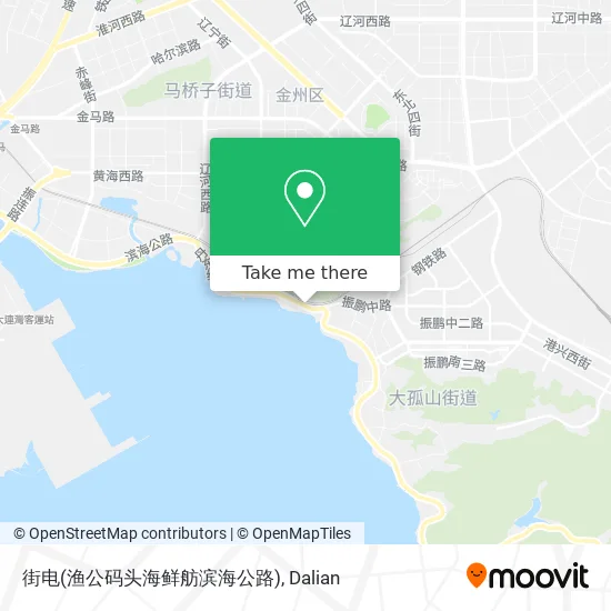 街电(渔公码头海鲜舫滨海公路) map