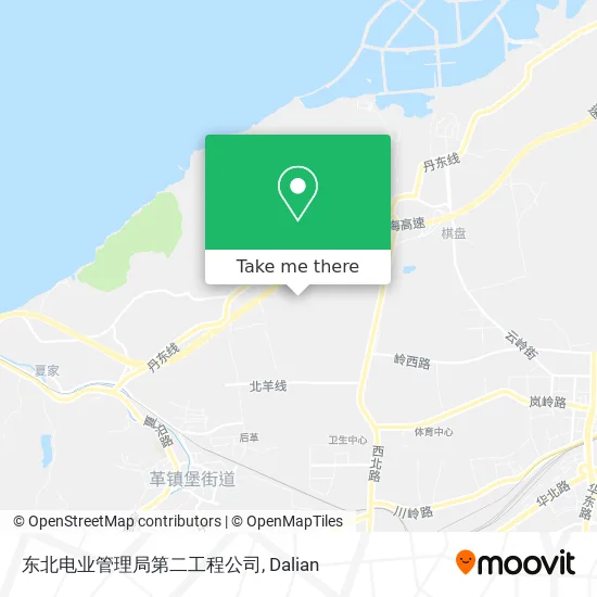 东北电业管理局第二工程公司 map