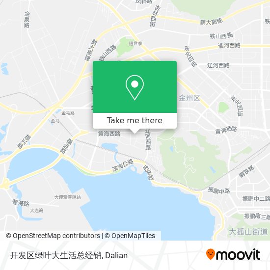 开发区绿叶大生活总经销 map