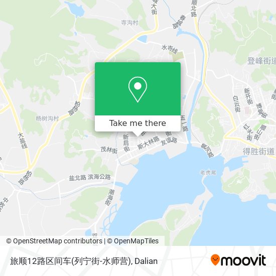 旅顺12路区间车(列宁街-水师营) map