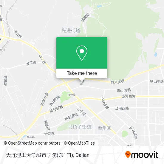 大连理工大学城市学院(东1门) map