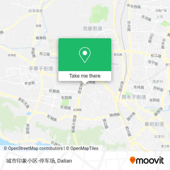 城市印象小区-停车场 map