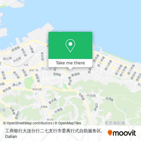 工商银行大连分行二七支行市委离行式自助服务区 map