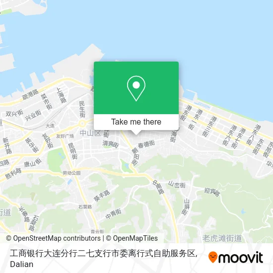 工商银行大连分行二七支行市委离行式自助服务区 map
