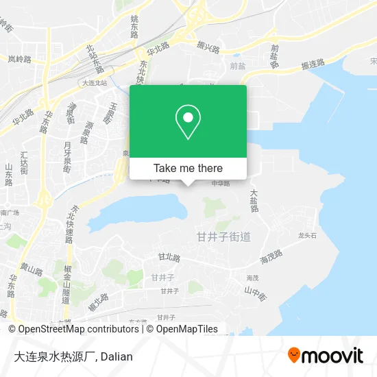 大连泉水热源厂 map