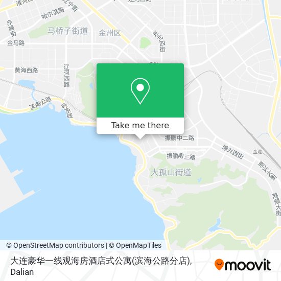 大连豪华一线观海房酒店式公寓(滨海公路分店) map