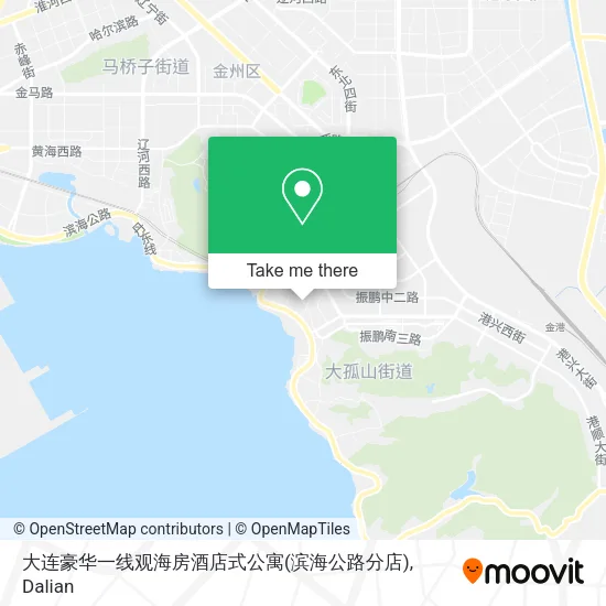 大连豪华一线观海房酒店式公寓(滨海公路分店) map